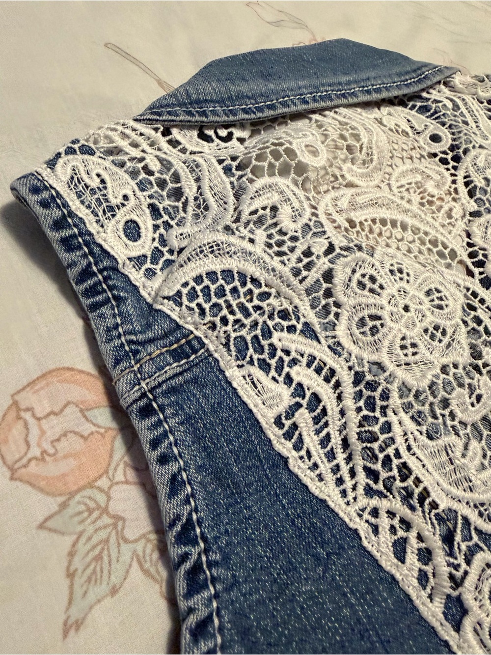 Denim Sleeveless Vest - Picture 10 of 13